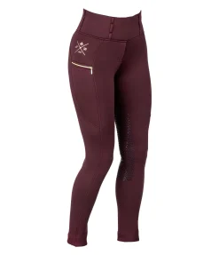 Felix Bühler Legging d'équitation thermique à fond intégral grip Kassandra acajou Hot