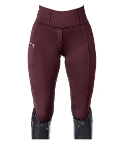 Felix Bühler Legging d'équitation thermique à fond intégral grip Kassandra acajou Hot
