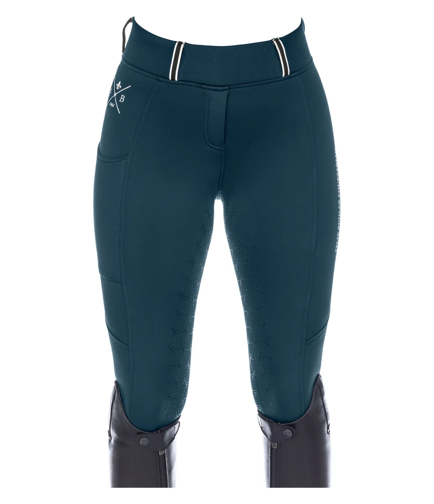 Felix Bühler Legging d'équitation thermique avec fond intégral grip Juliette pétrole Discount