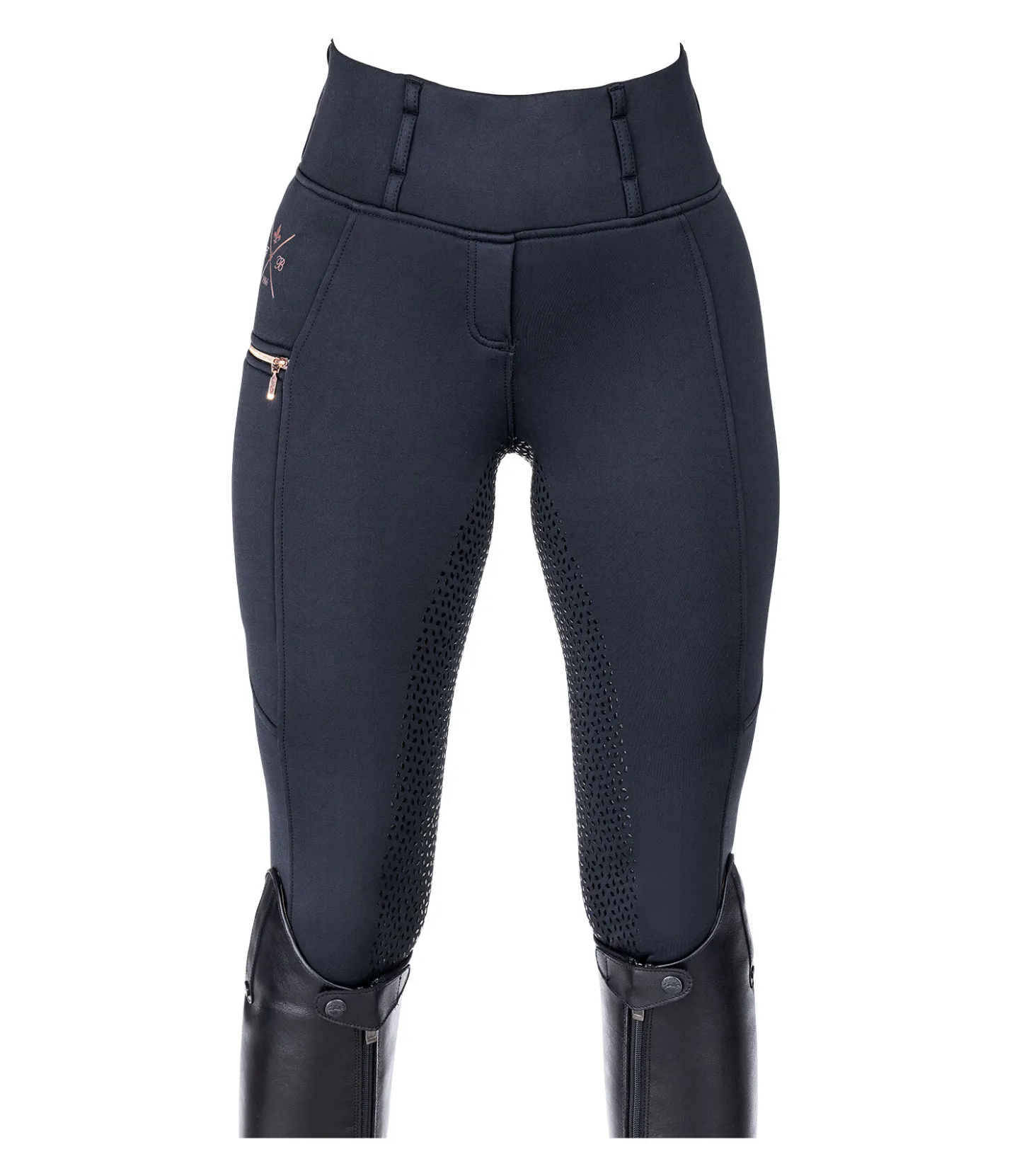 Felix Bühler Legging d'équitation thermique à fond intégral grip Kassandra navy New