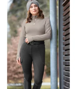Felix Bühler Legging d'équitation thermique à fond intégral grip Amber noir Discount
