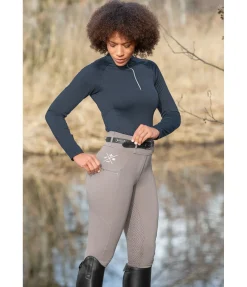 Felix Bühler Legging d'équitation thermique à fond intégral grip Kassandra taupe Best
