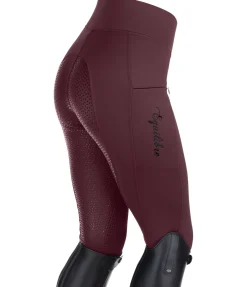 Equilibre Legging d'équitation thermique à fond intégral Grip Hermine vignoble Sale