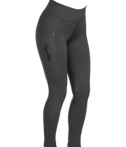 Equilibre Legging d'équitation thermique à basanes grip Valerie carbone Clearance
