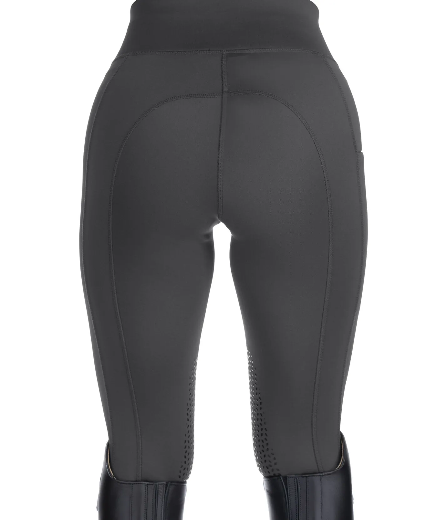 Equilibre Legging d'équitation thermique à basanes grip Valerie carbone Clearance