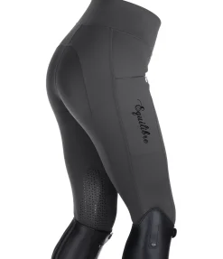 Equilibre Legging d'équitation thermique à basanes grip Valerie carbone Clearance