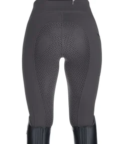 Equilibre Legging d'équitation thermique à fond intégral grip Kristen carbone Hot
