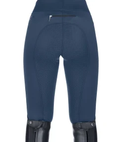 Equilibre Legging d'équitation thermique à fond intégral grip enfant Elina denim foncé Sale
