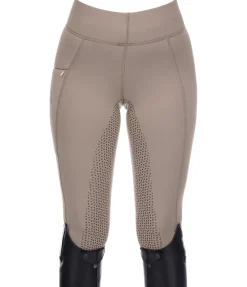 Equilibre Legging d'équitation thermique à fond intégral Grip Hermine noisette Outlet