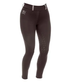 Felix Bühler Legging d'équitation thermique avec fond intégral grip Juliette chocolat noir Outlet