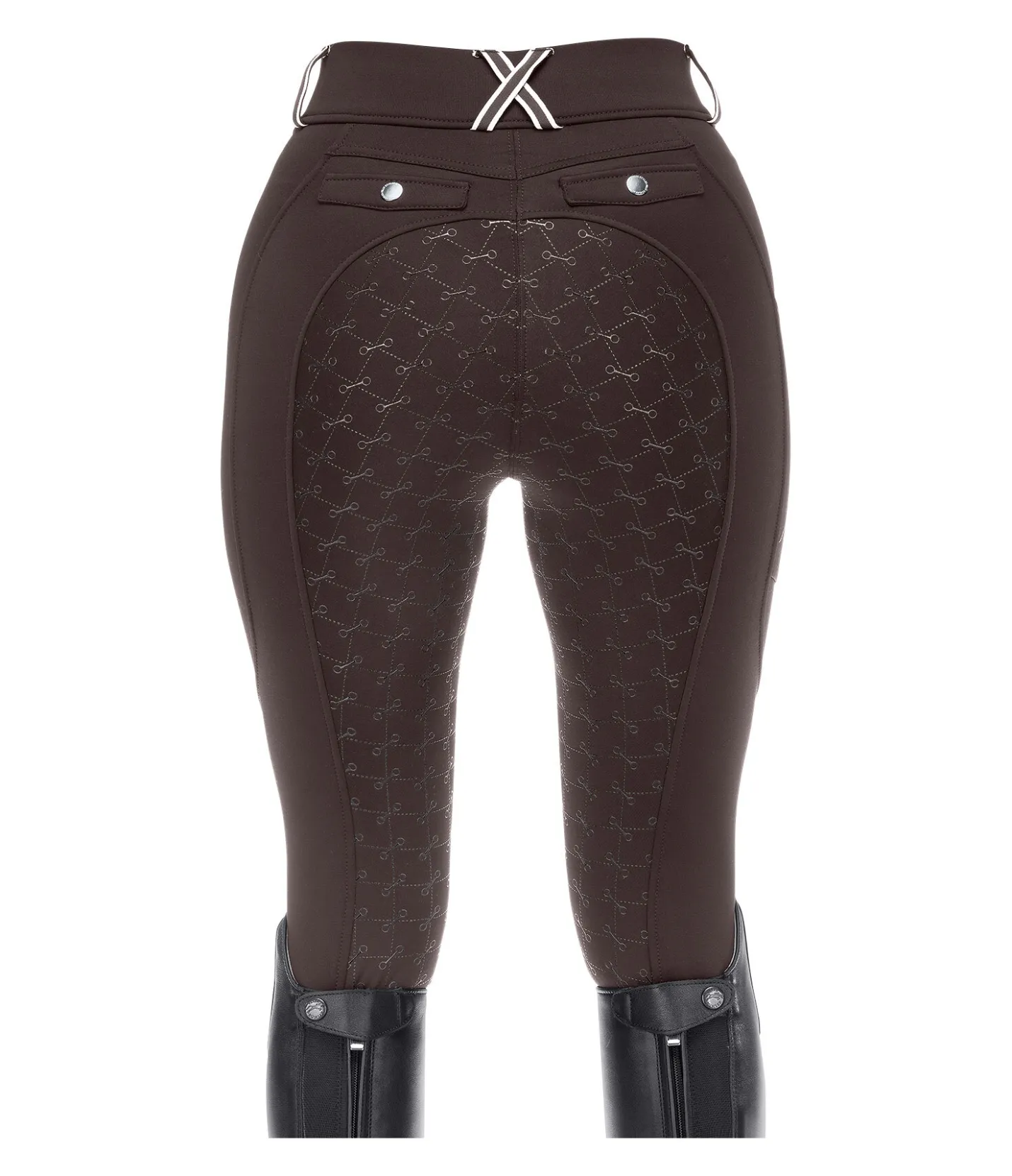Felix Bühler Legging d'équitation thermique avec fond intégral grip Juliette chocolat noir Outlet