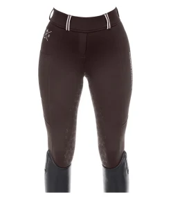 Felix Bühler Legging d'équitation thermique avec fond intégral grip Juliette chocolat noir Outlet
