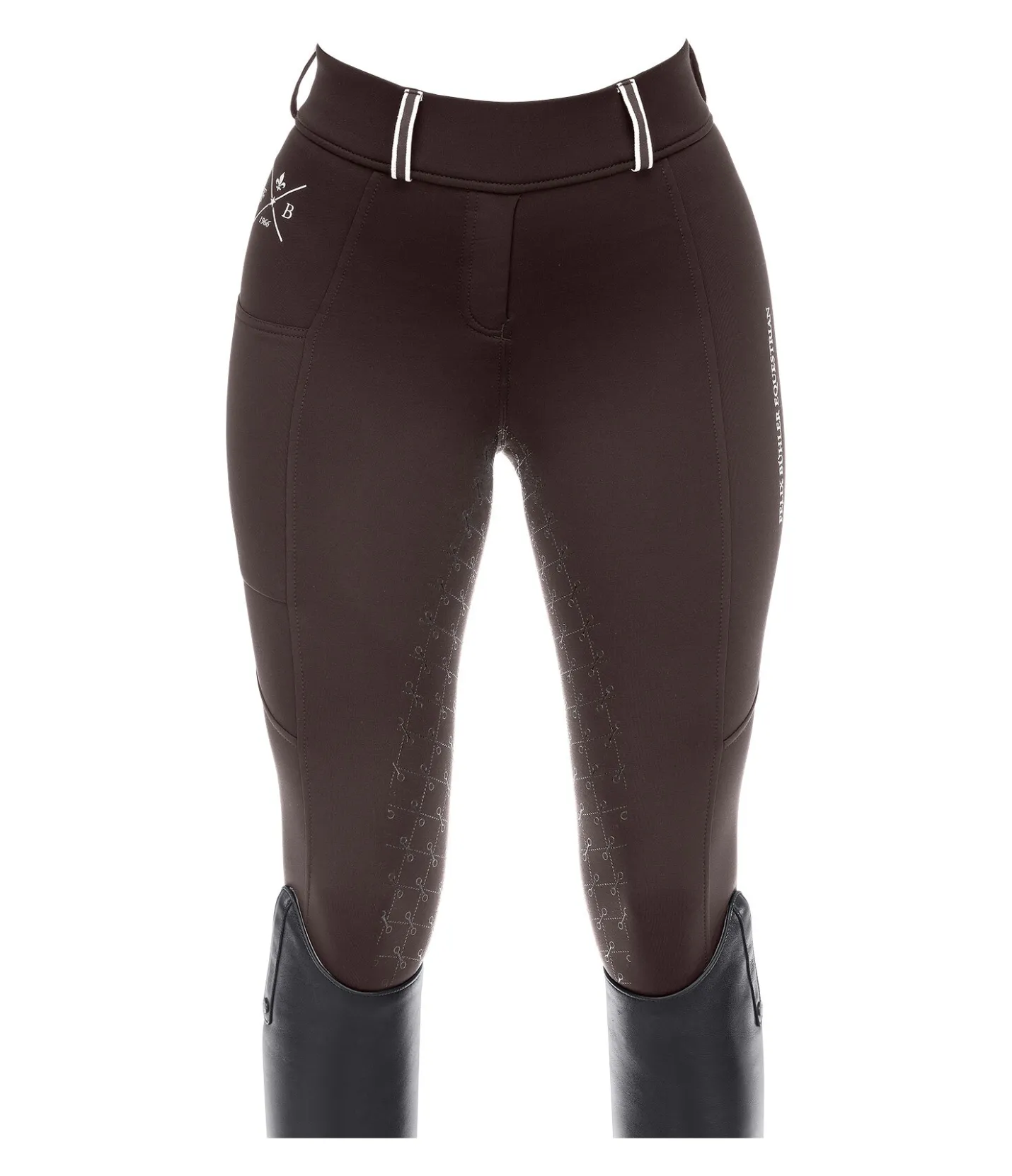 Felix Bühler Legging d'équitation thermique avec fond intégral grip Juliette chocolat noir Outlet