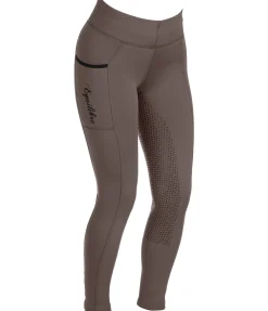 Equilibre Legging d'équitation thermique à fond intégral grip Kristen noix Hot