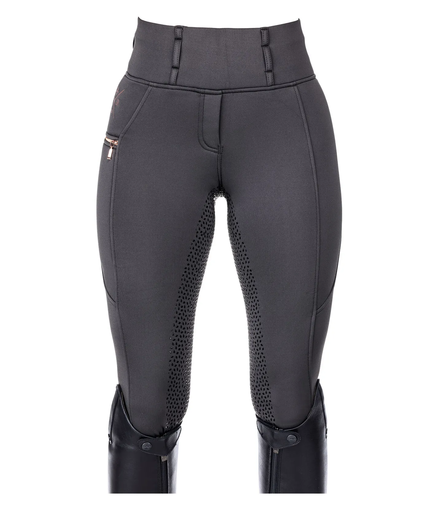 Felix Bühler Legging d'équitation thermique à fond intégral grip Kassandra carbone Online