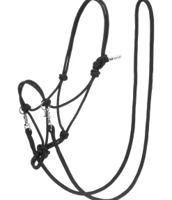 TWIN OAKS Licol à noeuds noir Sale