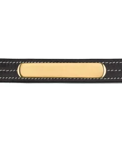 CLARIDGE HOUSE Licol en cuir Graveur noir Sale