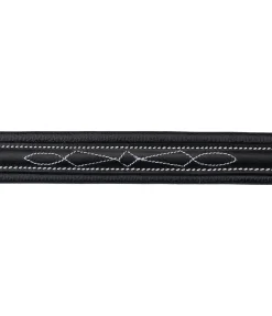 CLARIDGE HOUSE Licol en cuir Stitch noir/argenté Best
