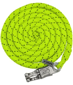 STEEDS Longe avec mousqueton anti-panique Shiny jaune Clearance