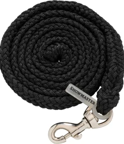 SHOWMASTER Longe pour poulain et shetland Durable noir/argenté Sale