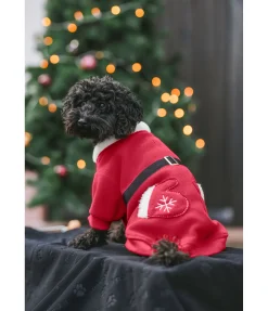sugar dog Manteau de Noël en polaire Santa's Dream rouge New