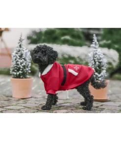 sugar dog Manteau de Noël en polaire Santa's Dream rouge New