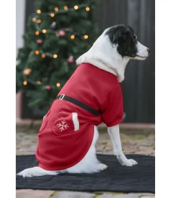 sugar dog Manteau de Noël en polaire Santa's Dream rouge New