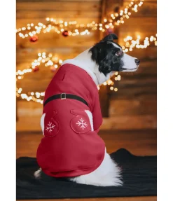sugar dog Manteau de Noël en polaire Santa's Dream rouge New