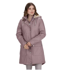 Felix Bühler Manteau de pluie avec doublure en fourrure Teddy Paris rose ancien Best