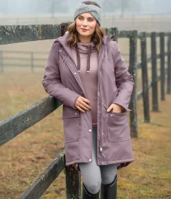 Felix Bühler Manteau de pluie avec doublure en fourrure Teddy Paris rose ancien Best