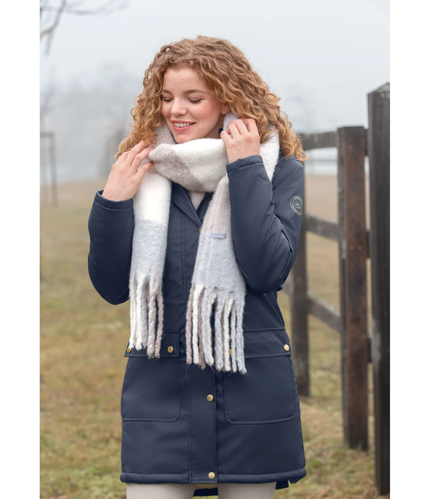 Felix Bühler Manteau de pluie avec doublure en fourrure Teddy Paris navy Discount
