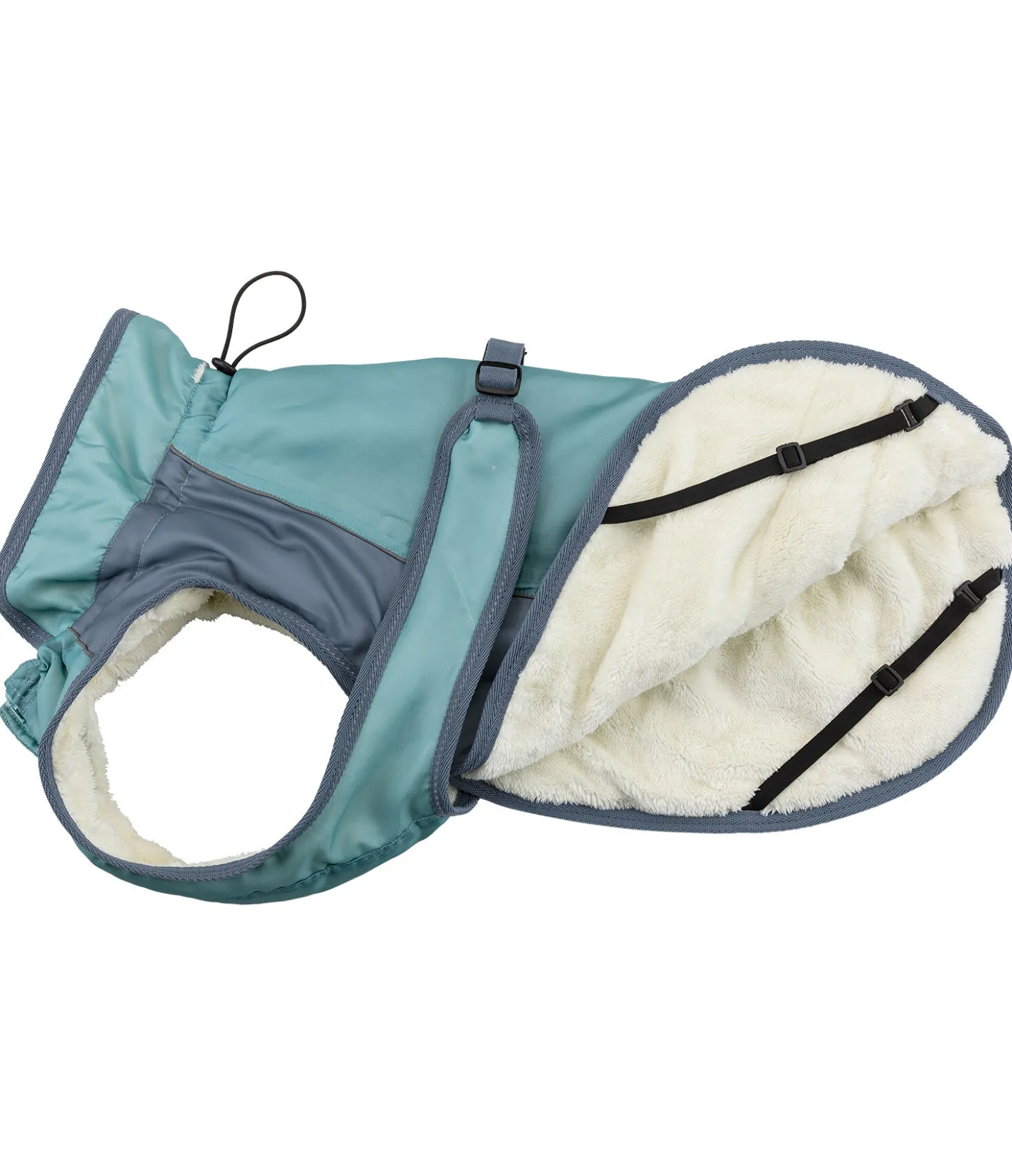 sugar dog Manteau d'hiver pour chien avec doublure en polaire Teddy, 100 g Glacier Bay bleu fumée Sale
