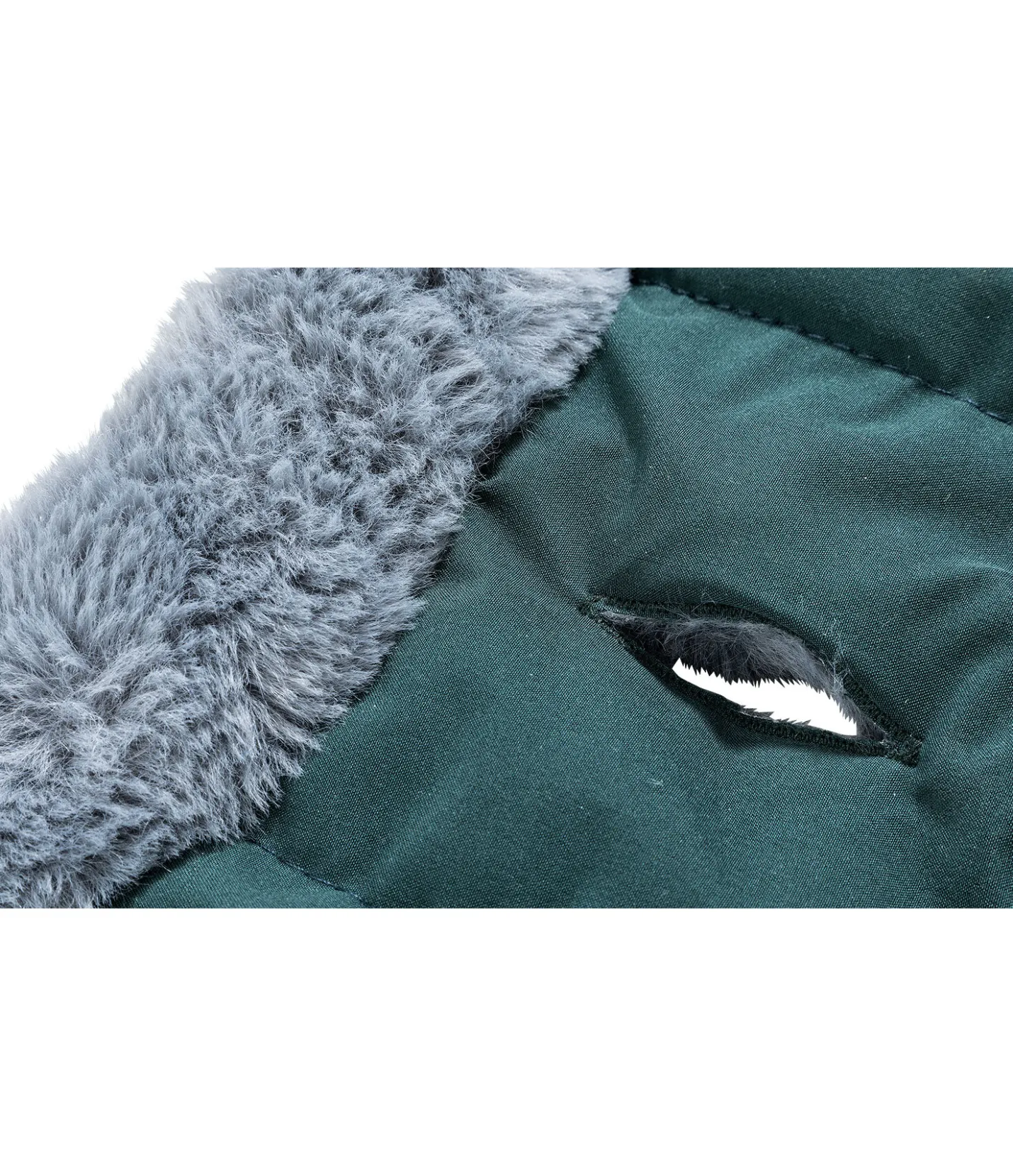 sugar dog Manteau d'hiver pour chien avec doublure en fourrure Teddy Gizmo, 200 g thé vert Clearance