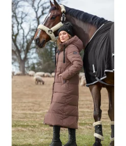 Felix Bühler Manteau d'équitation matelassé à capuche Anne cannelle