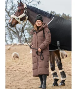 Felix Bühler Manteau d'équitation matelassé à capuche Anne cannelle