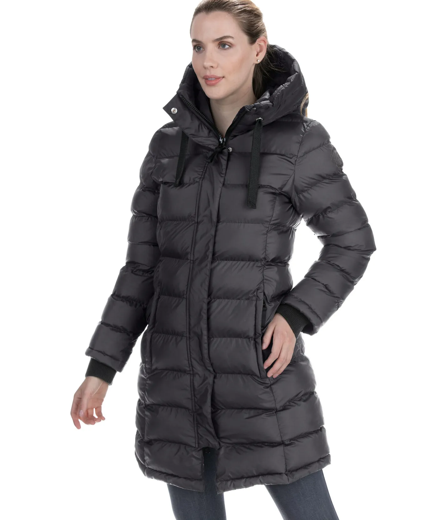 Felix Bühler Manteau d'équitation matelassé à capuche Minou noir Best