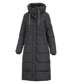 Felix Bühler Manteau d'équitation matelassé à capuche Anne noir Clearance