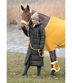 Felix Bühler Manteau d'équitation matelassé à capuche Anne noir Clearance