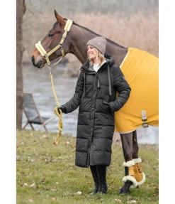 Felix Bühler Manteau d'équitation matelassé à capuche Anne noir Clearance