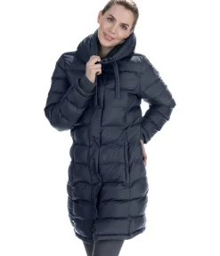 Felix Bühler Manteau d'équitation matelassé à capuche Minou navy New