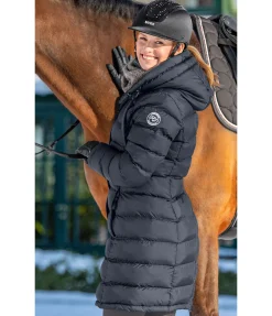 Felix Bühler Manteau d'équitation matelassé à capuche Minou navy New