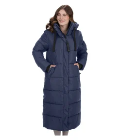 Felix Bühler Manteau d'équitation matelassé à capuche Anne navy classique
