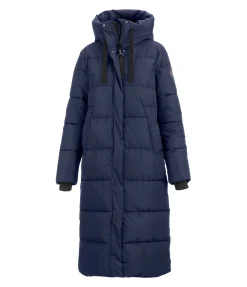 Felix Bühler Manteau d'équitation matelassé à capuche Anne navy classique