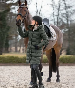 Felix Bühler Manteau d'équitation matelassé à capuche Minou forêt Hot
