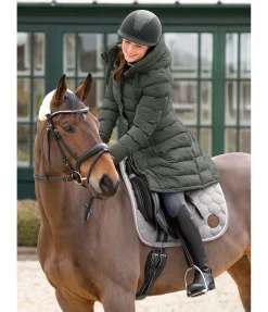 Felix Bühler Manteau d'équitation matelassé à capuche Minou forêt Hot