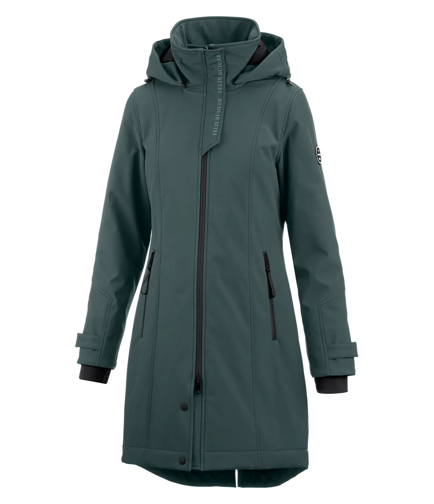 Felix Bühler Manteau d'équitation softshell à capuche Aurelie thé vert Discount