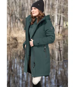 Felix Bühler Manteau d'équitation softshell à capuche Aurelie thé vert Discount