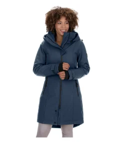 Felix Bühler Manteau d'équitation softshell à capuche Aurelie navy classique New