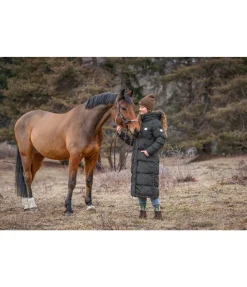 TWIN OAKS Manteau d'équitation technique LED Light Me Up noir New