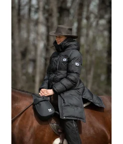 TWIN OAKS Manteau d'équitation technique LED Light Me Up noir New